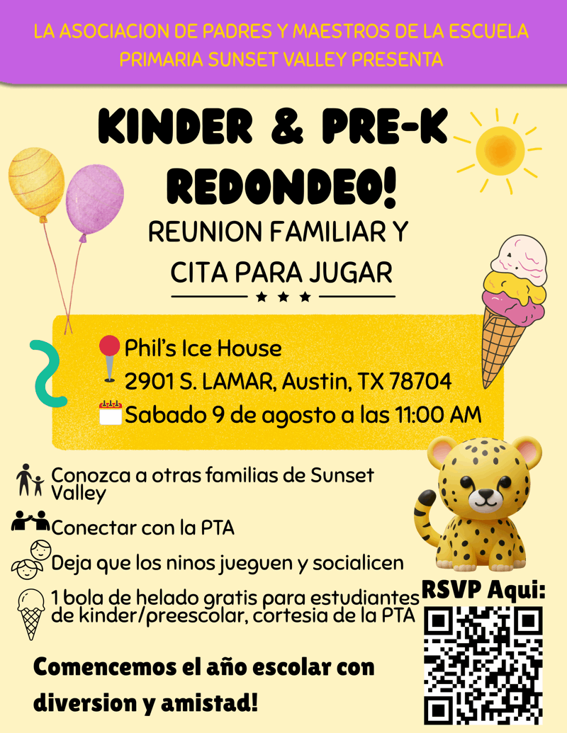 Folleto en español para New Parent Meetup
