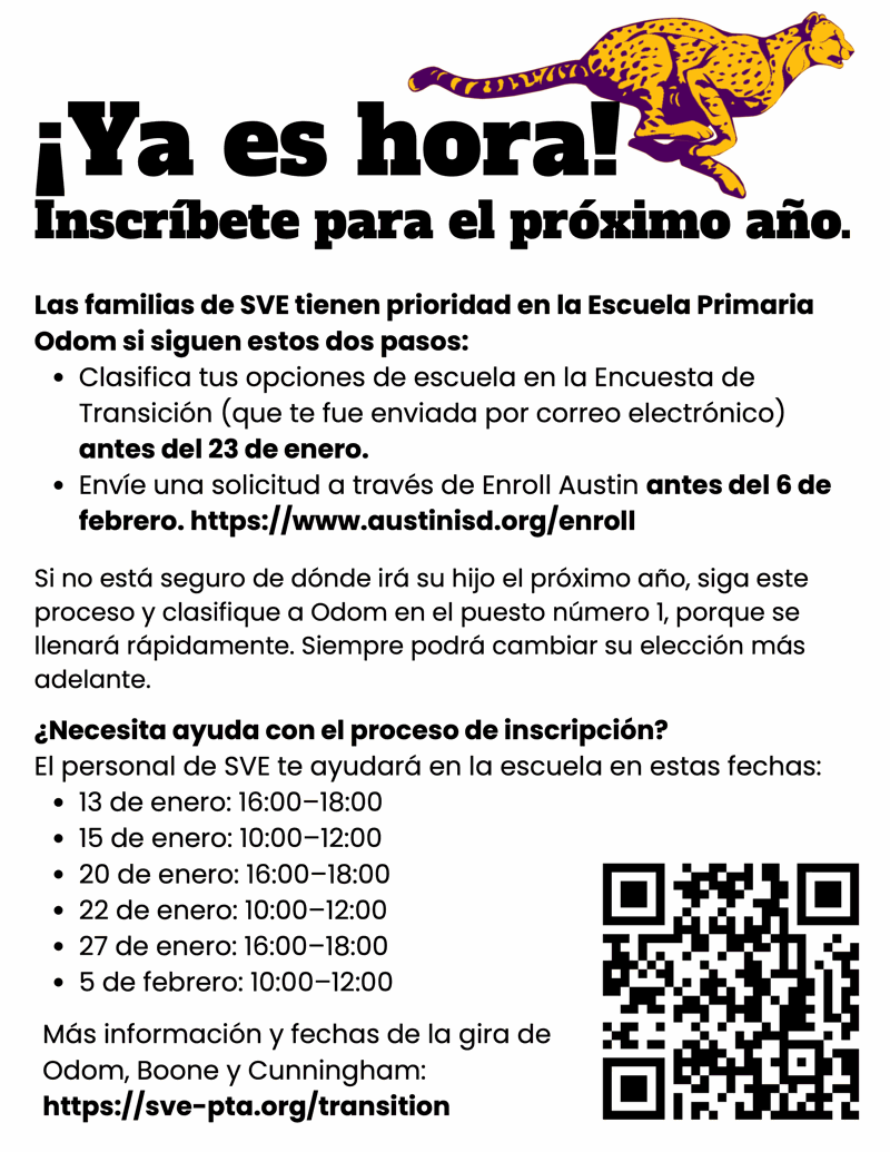 Enrollment flyer espanol